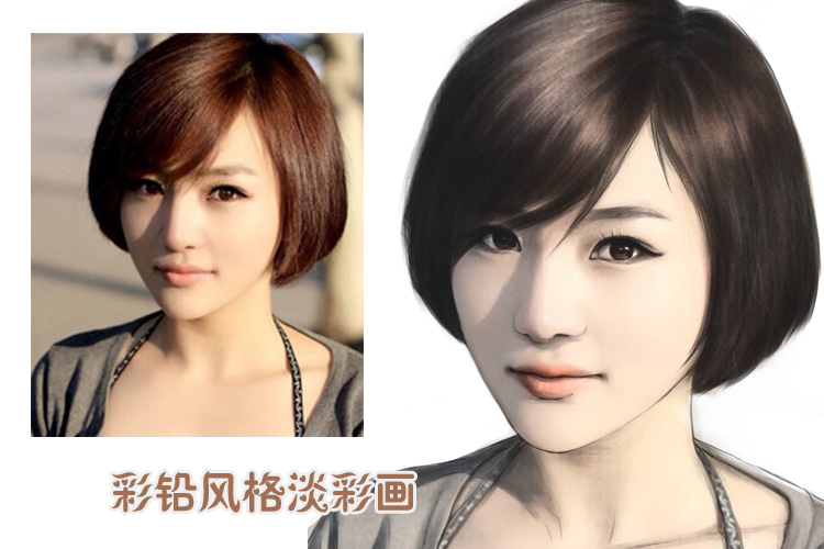 <em>照片</em>转手绘仿素描铅笔<em>画像</em> 纯手绘素描头像-小