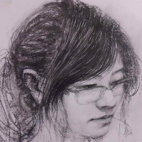 素描肖像画 纯手绘写实人物 画像定制 不同风格素描头像定制