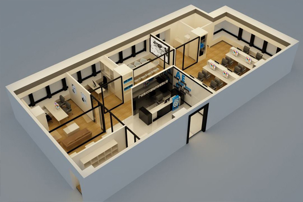 大型办公楼空间设计,中小型办公空间设计,cbd办公空间