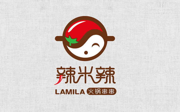 辣米辣火锅串串logo