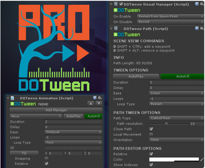 unity3d游戏开发dotween pro【可升级】