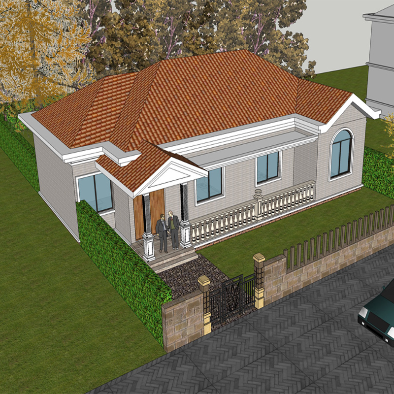 一层别墅设计图纸及效果图大全 定制一层农村房屋设计