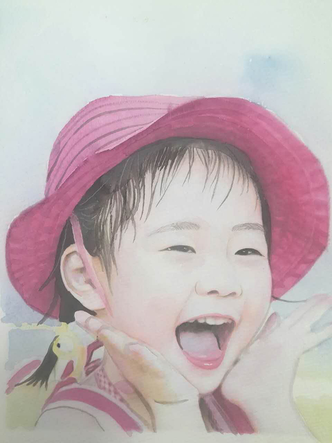 装饰画 手绘素描画像定制 人物素描彩铅人像画肖像代画头像 包
