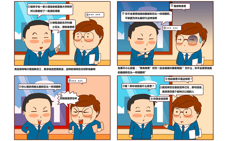 为某银行制作的内部宣传漫画