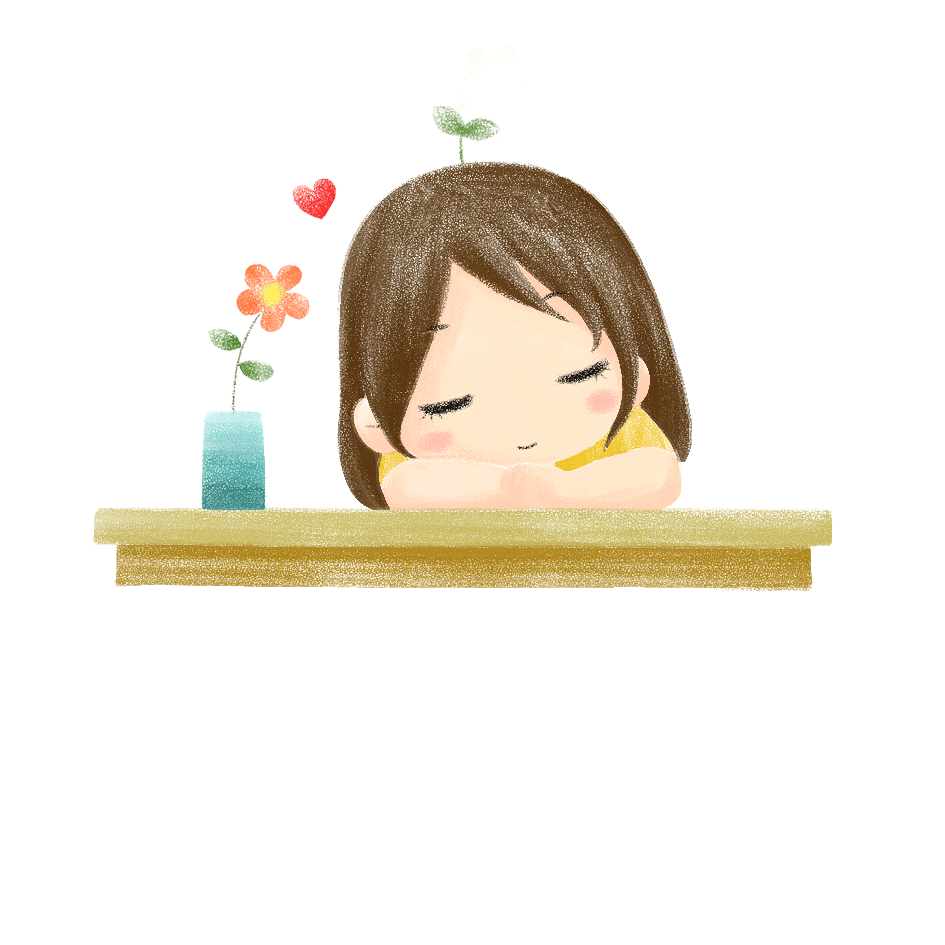 小清新插图 动态表情设计 微信表情设计 人物动态表情