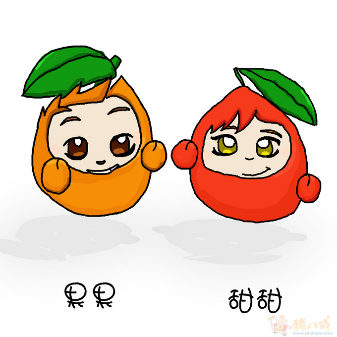 画在橘子上的表情图片展示