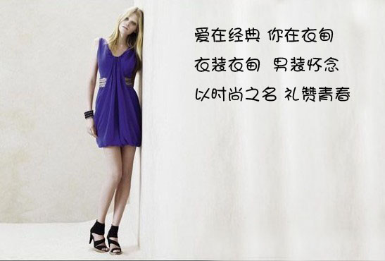 衣甸<em>女装</em>服饰<em>广告语</em>设计