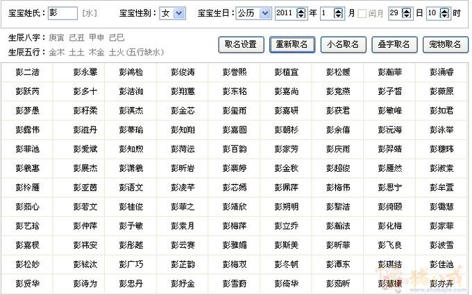 <em>彭姓</em>女宝宝<em>取名</em>-请给力,特急-宝宝<em>起名</em>-猪八戒