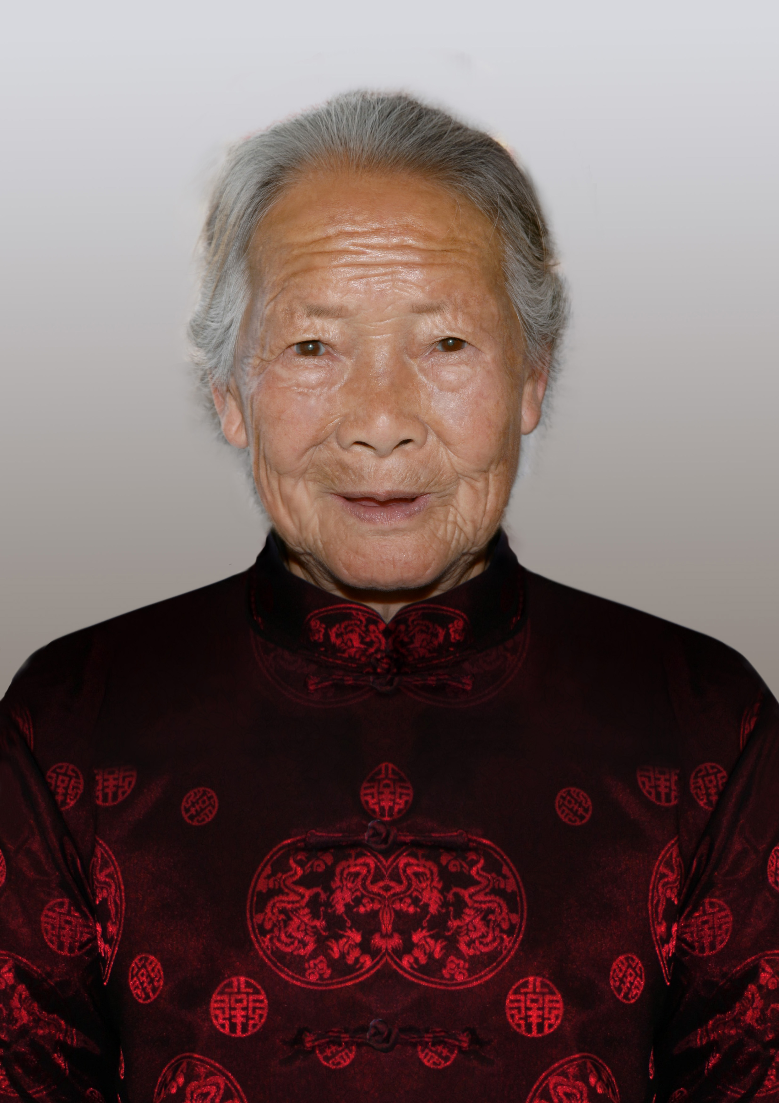 给老88岁奶奶美化百岁照-照片美化-猪八戒网