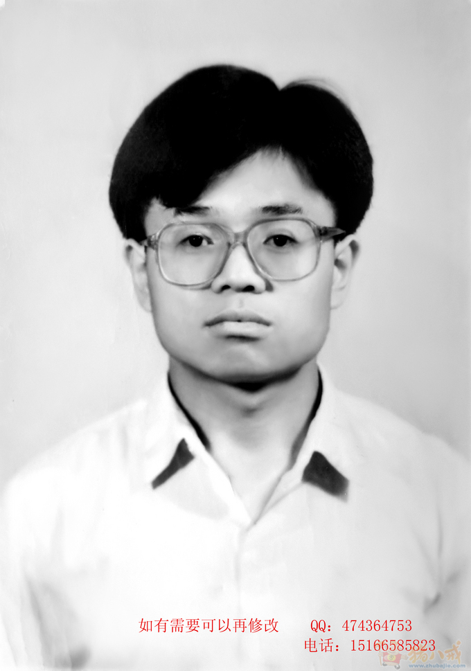 老黑白照片修复还原