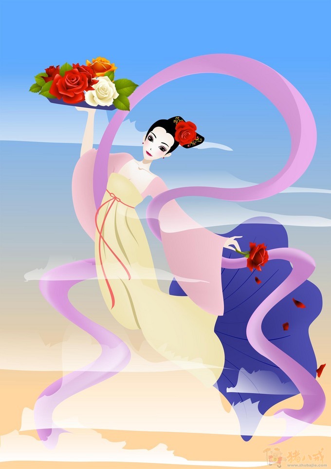 征求卡通人物设计_<em>天女散花-动画</em>FLASH-猪八