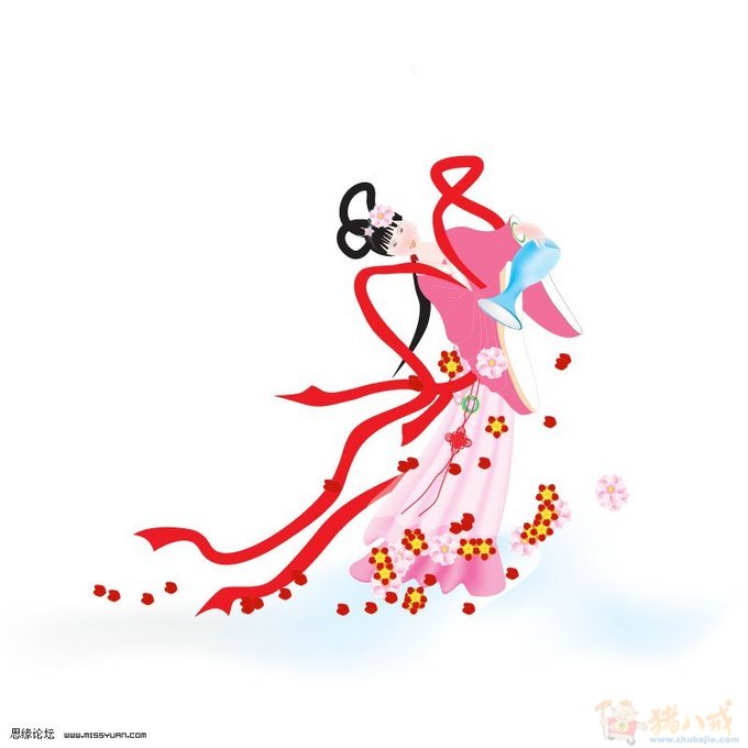 征求卡通人物设计_<em>天女散花-动画</em>FLASH-猪八
