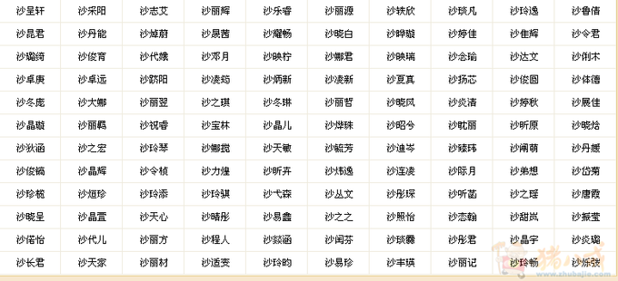 沙姓<em>女宝宝名字</em>-<em>宝宝</em>起名-猪八戒网