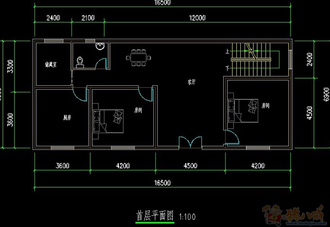 农村房屋建筑平面图设计-自建房设计-猪八戒网