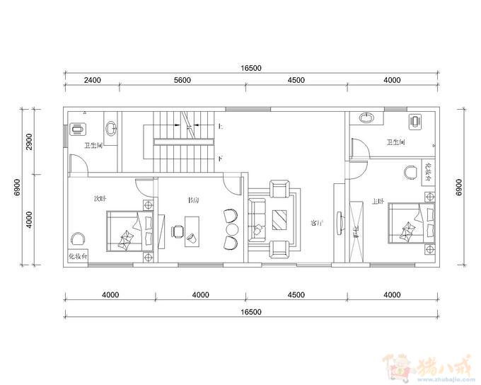农村房屋建筑平面图设计-自建房设计-猪八戒网