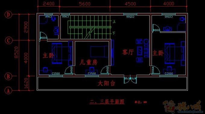 农村房屋建筑平面图设计-自建房装修-猪八戒网