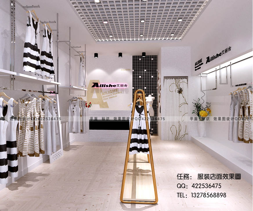 女装店面设计-办公商铺装修-猪八戒网