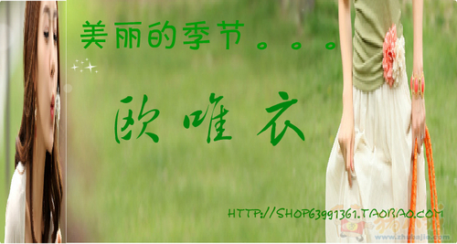 <em>淘宝女装</em>网店LOGO<em>图片</em>,水印及活动<em>图片</em>设计