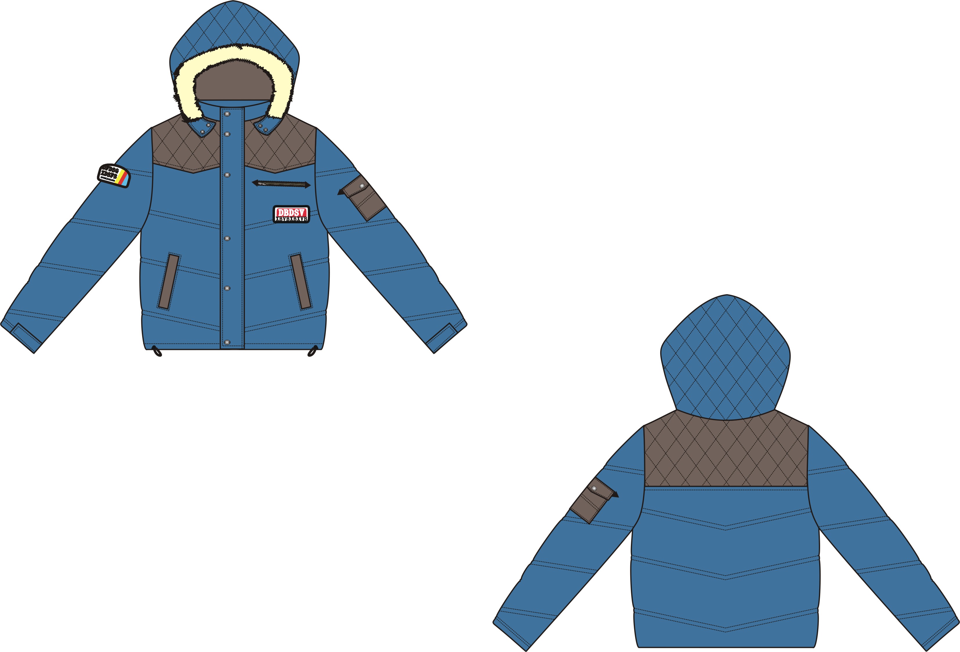 <em>男女</em>童装<em>羽绒服</em>系列设计
