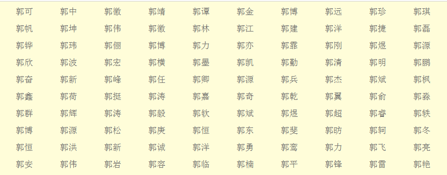 求大家帮我想个<em>郭姓</em>带艹字头的单字<em>女孩</em>名字…
