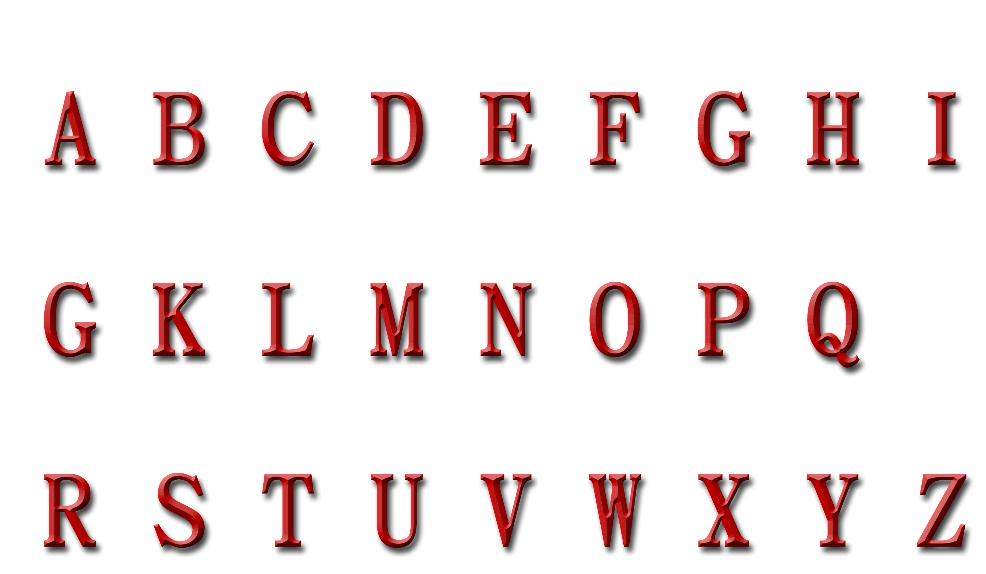 英文字母字体设计