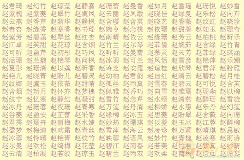 赵<em>姓女宝宝取名</em>-宝宝起名-猪八戒网