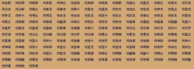 给宝宝<em>起名</em>姓何,男孩-