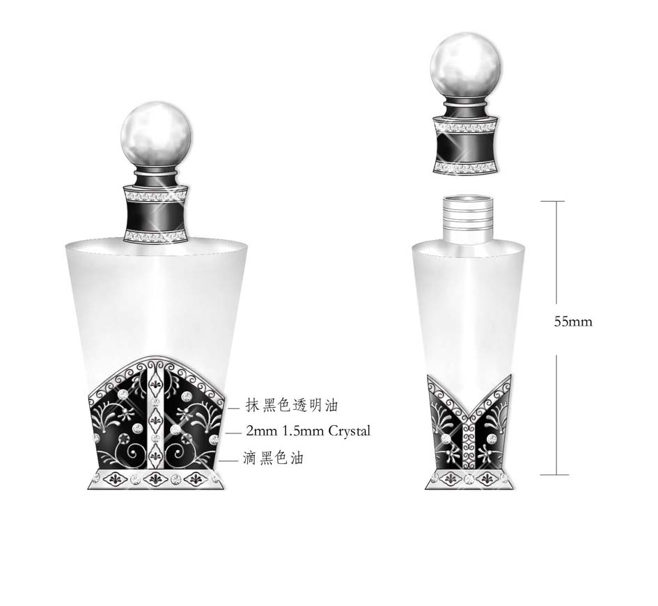阿拉伯风格的<em>香水</em>瓶<em>设计</em>