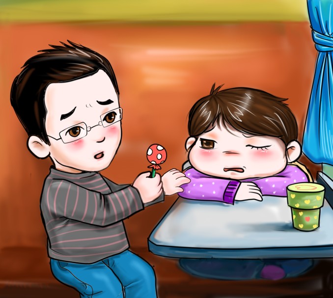 根据真人<em>照片制作漫画</em>版人物以及恋爱经历故事