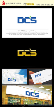 缩写中科(英文数字DCS)商标设计-LOGOv缩写-亿图管道绘制pid密匙图片