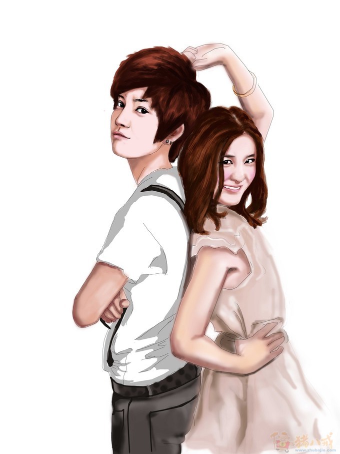 <em>根据照片画漫画</em>-其它照片处理-猪八戒网