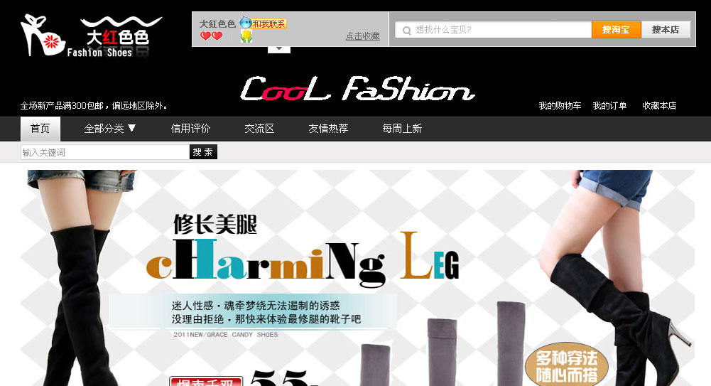<em>淘宝女鞋</em>店logo设计