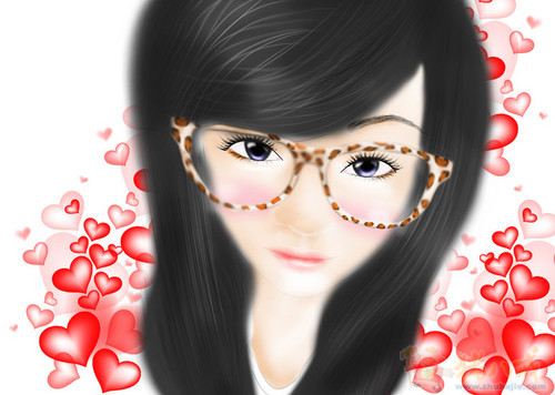 以<em>照片</em>里面的人物为原型Q版卡通化或者素描-