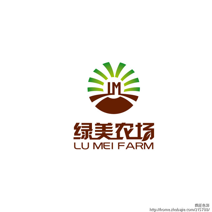 绿美农场logo设计及简单应用-logo设计-猪