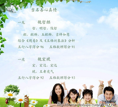 帮<em>魏姓</em>的双胞胎儿子<em>取名字</em>!-宝宝起名-猪八戒网