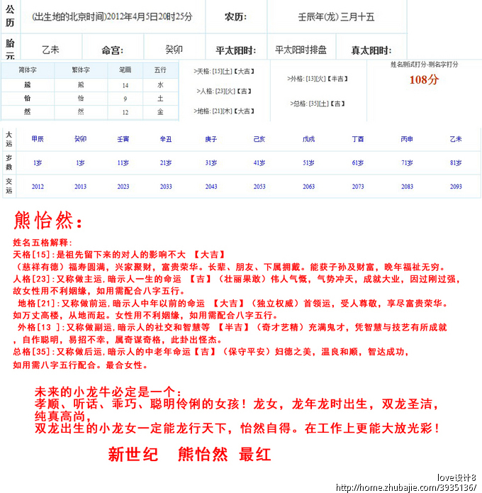 求帮熊姓<em>小龙女</em>取名字-宝宝起名-猪八戒网