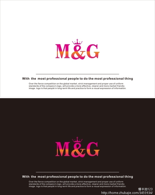 广州m&g模特经纪公司logo设计 凌点智造 投标-猪八戒网