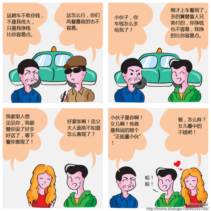 加急简单设计以"你能传递的正能量"为话题的四格漫画 大绘堂 投标-猪