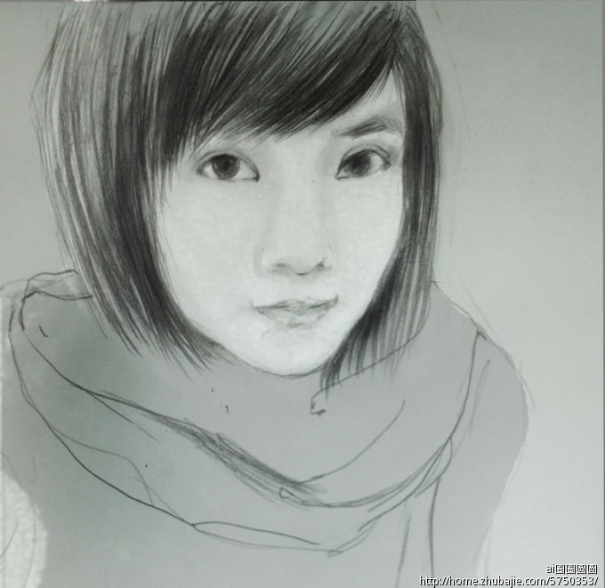 照片美化:求一幅人物素描