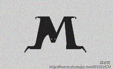 将<em>M字母</em>做的形似蝙蝠-字体、LOGO设计 - 字体
