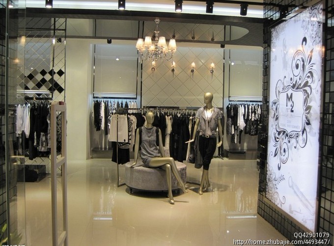1张<em>女装</em>小店装修效果图及<em>店名</em>LOGO美化设计