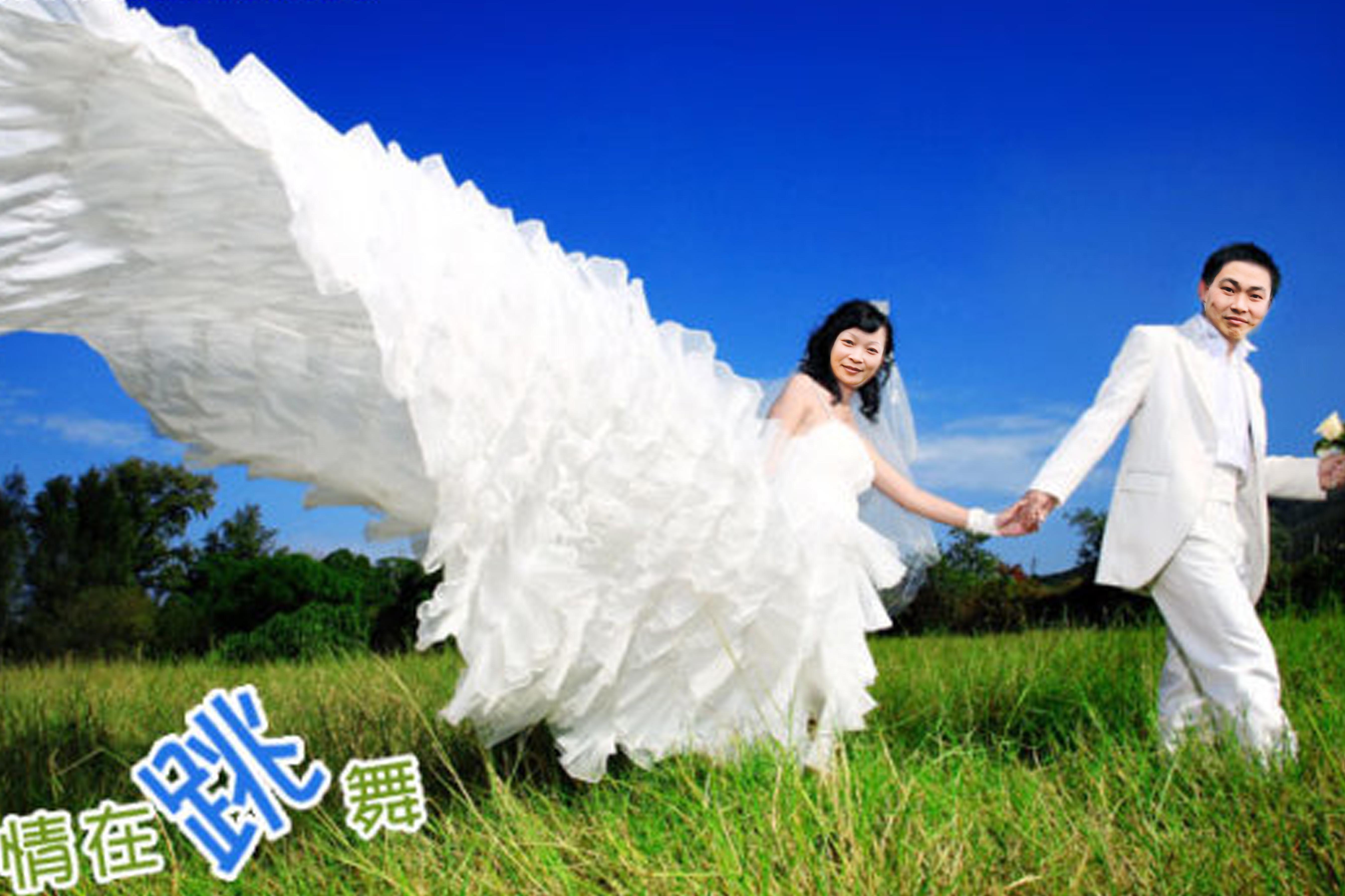 老照片合成婚纱照-照片美化-猪八戒网