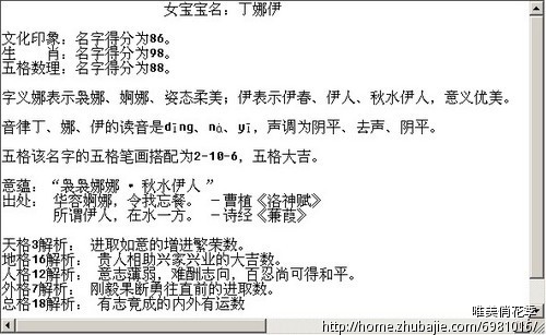 给龙年<em>丁姓宝宝取名</em>,男女孩各一个名。-<em>宝宝起</em>