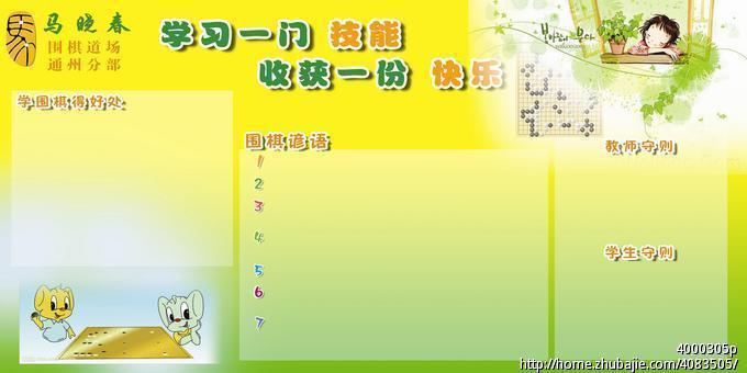 <em>马晓春</em>围棋道场通州分部宣传策划-宣传册页-猪