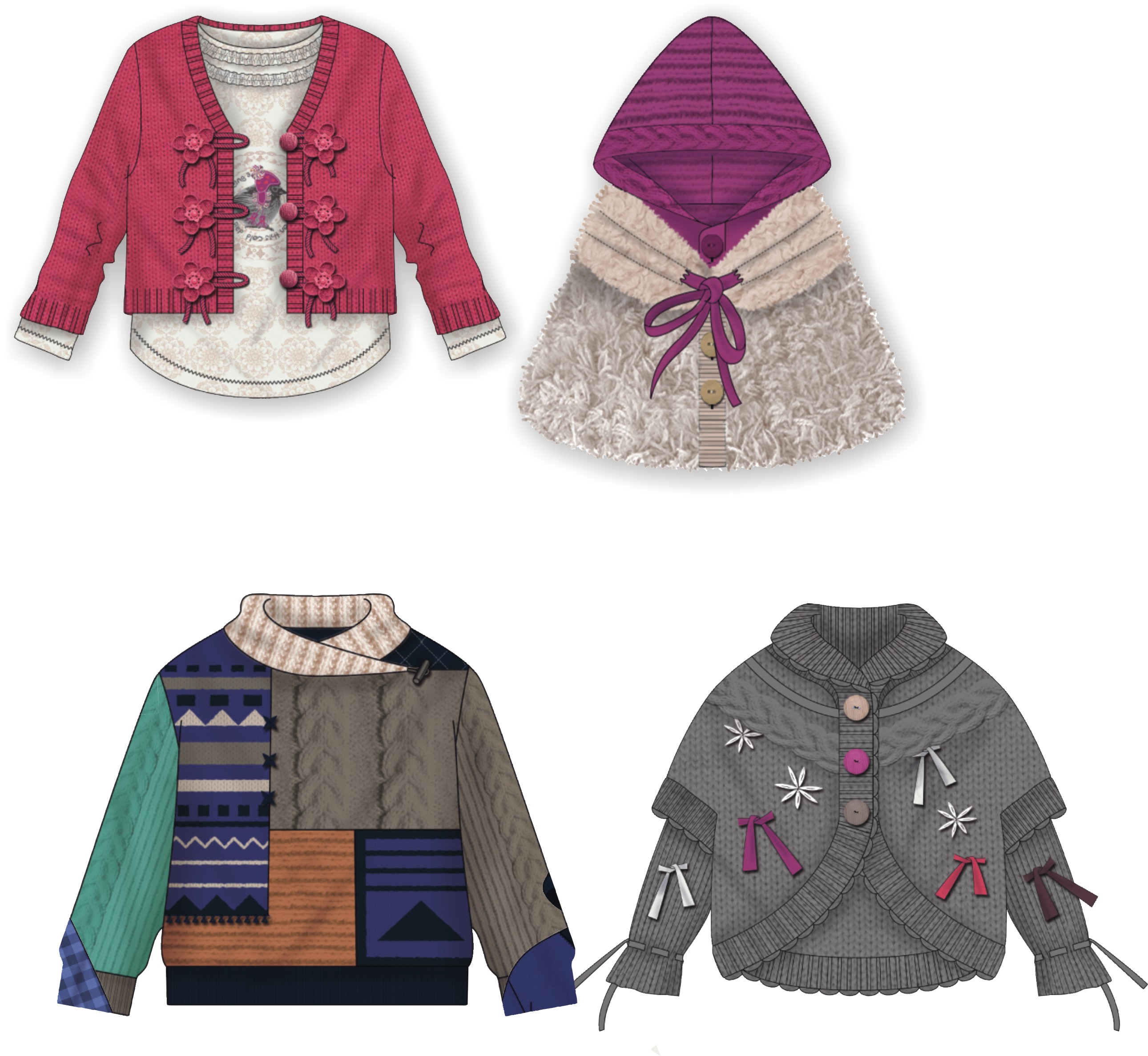 2013年秋冬<em>童装毛衣</em>款式设计