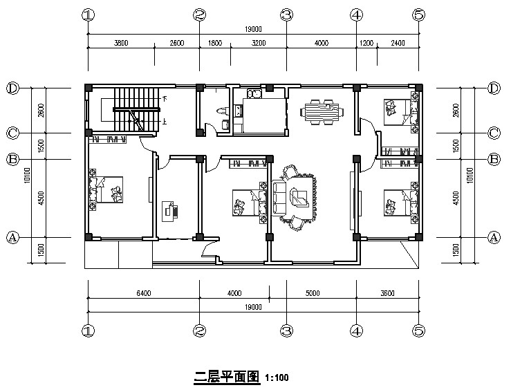 19米*9米的自建房设计全套图纸(结构,平面,外立面)