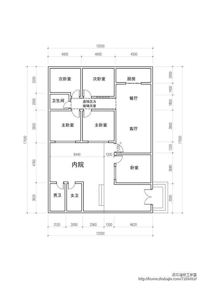 农村平房带小院设计图 忠义设计 投标-猪八戒网