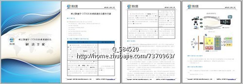 科技公司解决方案和成功案例word/ppt模版设计