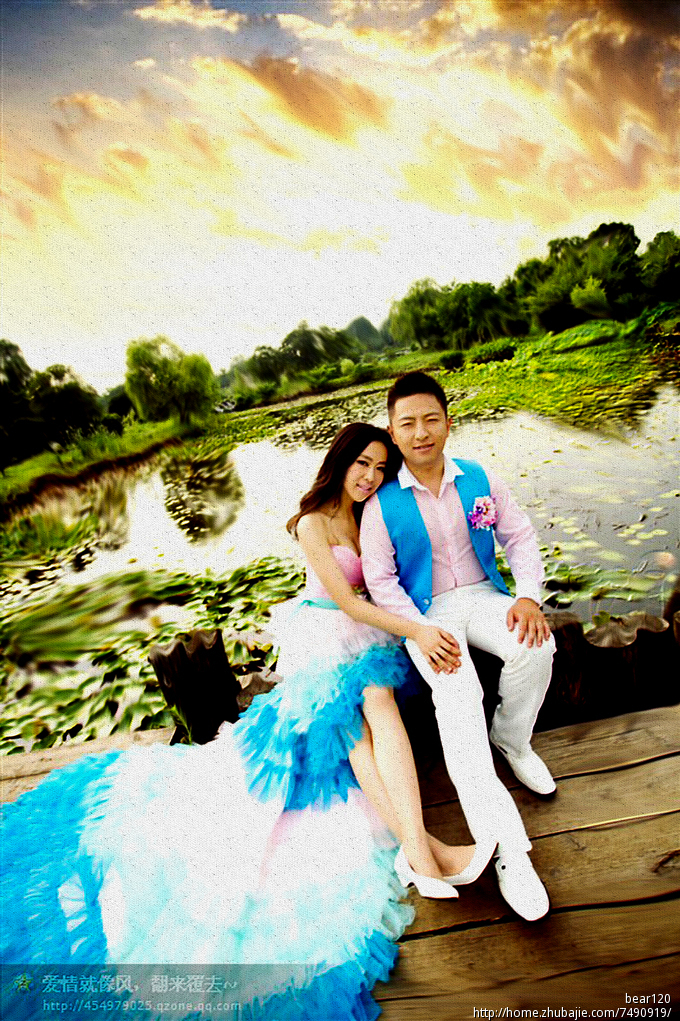 1张人物照片处理成油画效果