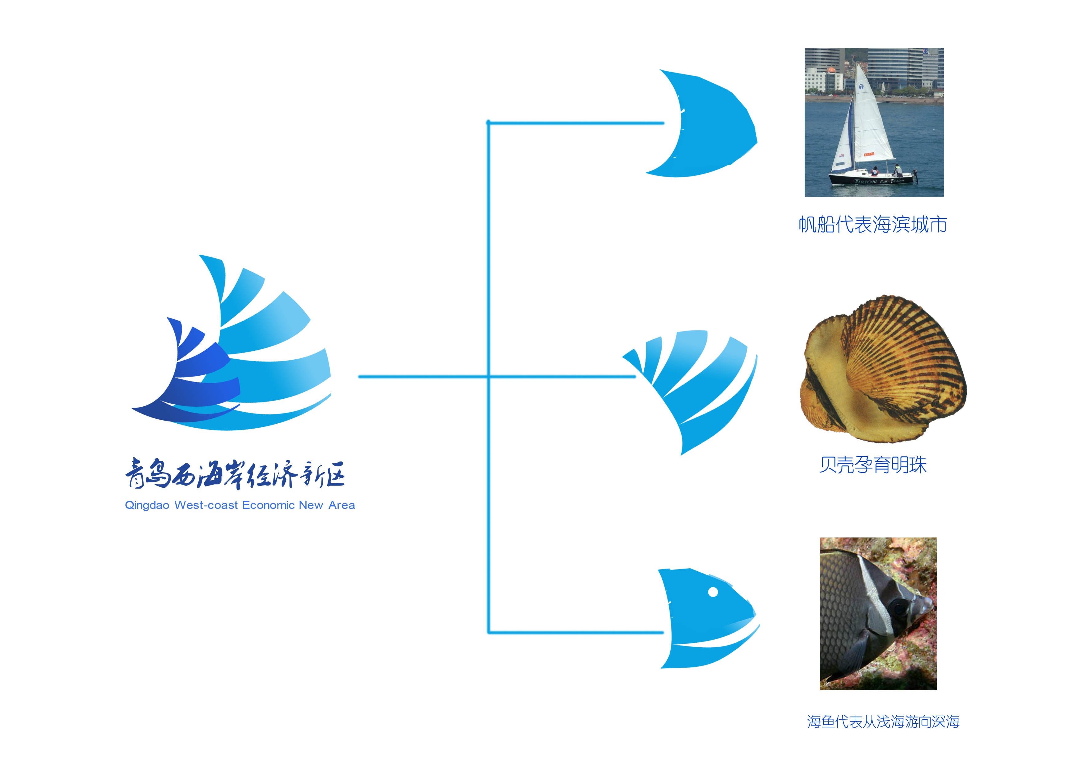 青岛西海岸经济新区logo设计